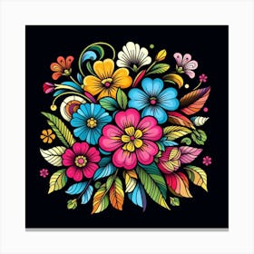 Colorful Flowers Canvas Print