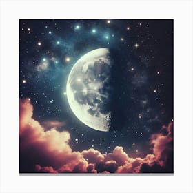 Full Moon In The Sky Canvas Print