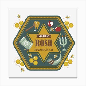 Happy Rosh Hashanah Canvas Print