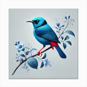 Blue Bird 3 Canvas Print