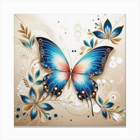 Decorative Art Butterfly V Canvas Print