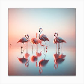 Flamingos Canvas Print