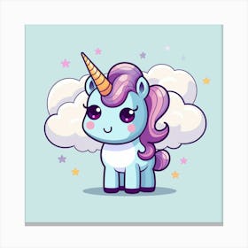 Cute Unicorn 96 Canvas Print