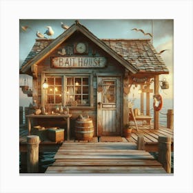 Rustic Bait House Canvas Print