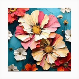 Paper Flowers 5 Canvas Print