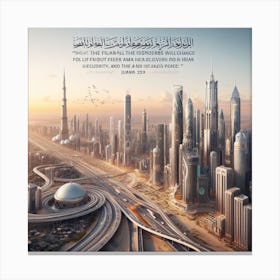 Dubai Skyline Canvas Print