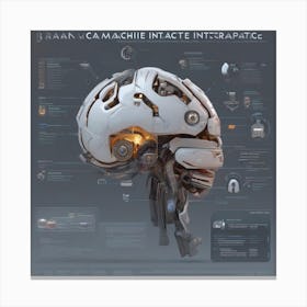 Brain Camachine Interactive Infographic Canvas Print