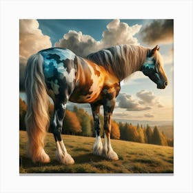 Abstract Horse Painting 4 Canvas Print