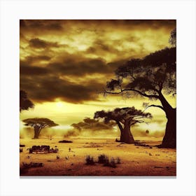 Baobab Trees Canvas Print