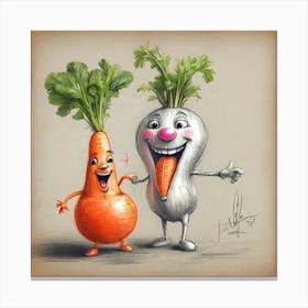 Carrots And Carrots 3 Canvas Print