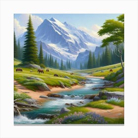 Mountain Stream 8 Canvas Print