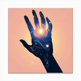 Astrology Hand Canvas Print