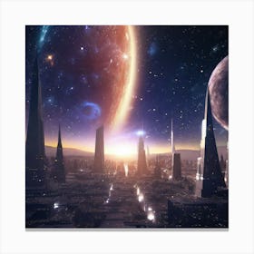 Space City 8 Canvas Print