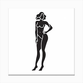 Woman In A Bikini 1 Canvas Print