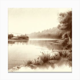 Landscape Painting 1 Canvas Print