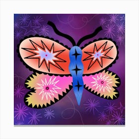 Starry night Butterfly Canvas Print