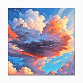 Clouds In The Sky Canvas Print