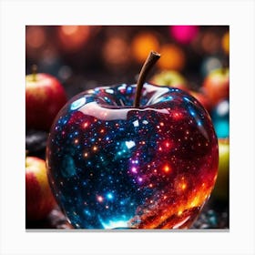 Galaxy Apple Canvas Print