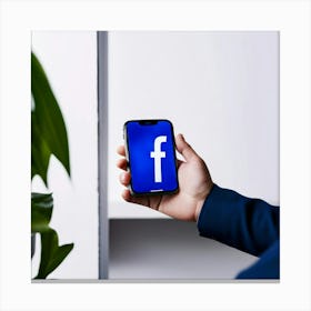 Facebook Social Media Networking Communication Connection Online Platform Internet Technolo (2) Canvas Print