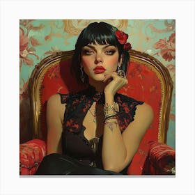 Sexy Lady Canvas Print