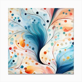 Abstract Floral Pattern 1 Canvas Print