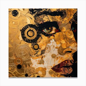 Face Of Gold Canvas Print