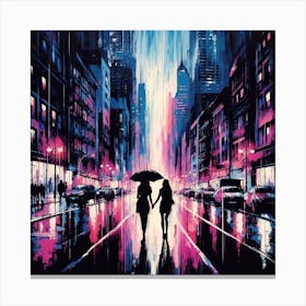NY romance Canvas Print
