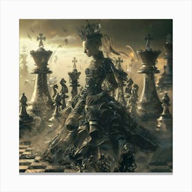Reign of the Chess Monarch Canvas Print