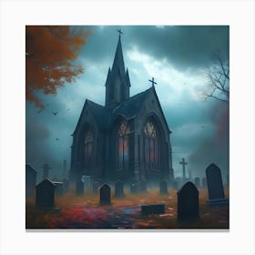 Haunted Church 1 Canvas Print