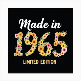 Made In 1965 Limited Edition Canvas Print