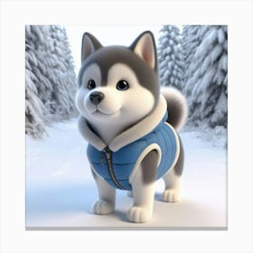 Husky Dog Canvas Print