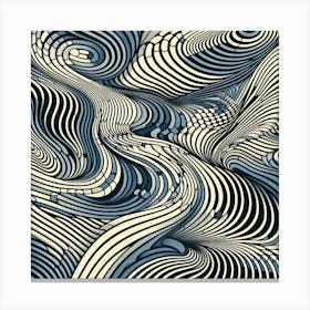 Abstract Wave Pattern 7 Canvas Print