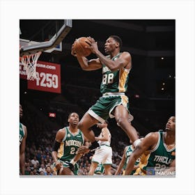 Shawn Kemp AI Canvas Print