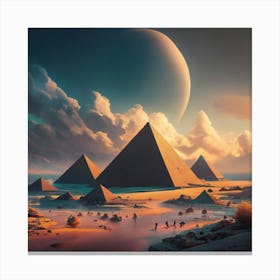 Pyramids Of Giza Canvas Print