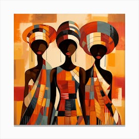 Three African Women 13 Canvas Print