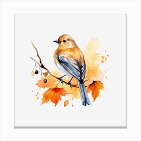 Autumn Bird Canvas Print