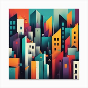 Abstract Cityscape 7 Canvas Print