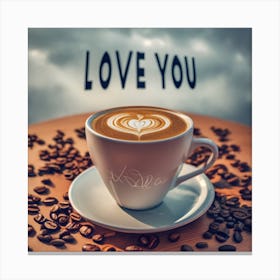 Love Coffee2 1 Canvas Print