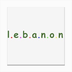 Lebanon Canvas Print