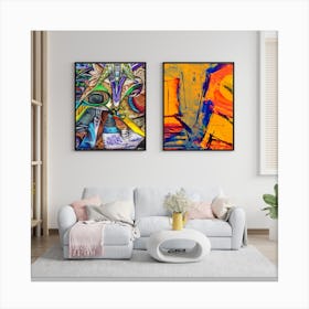 Abstract Painting Canvas Print