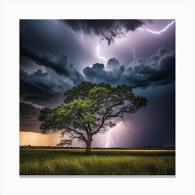 Lightning Tree 3 Canvas Print