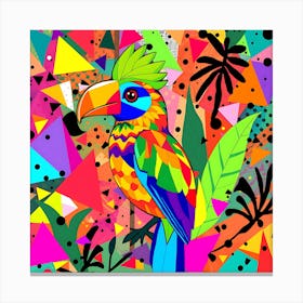 Colorful Tropical Bird II Canvas Print