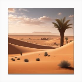 Desert - Desert Stock Videos & Royalty-Free Footage 8 Canvas Print