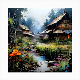 House In The Forest Canvas Print