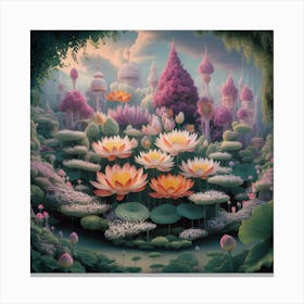 Enchanted Bloom A Fantastical Garden (1) Canvas Print