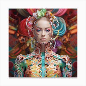 Striking Cyborg Ruler Canvas Print