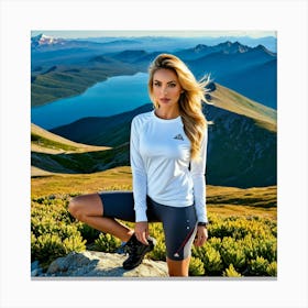 Adi Running Girl Canvas Print