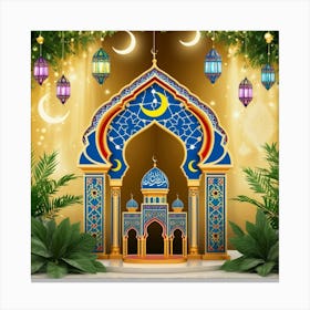 Leonardo Phoenix 09 A Vibrant And Ornate Ramadan Decoration Sc 2 (1) Lienzo