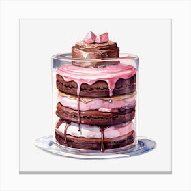 Cake In A Glass 2 Canvas Print