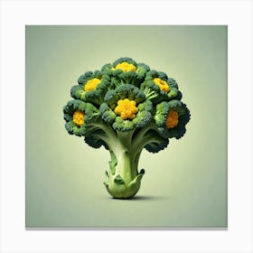 Florets Of Broccoli 31 Canvas Print